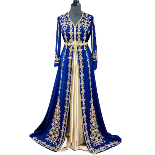 Blue Moroccan Kaftan Blue Moroccan Kaftan - Image 1