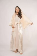 Emirates abaya - light beige - Image 2