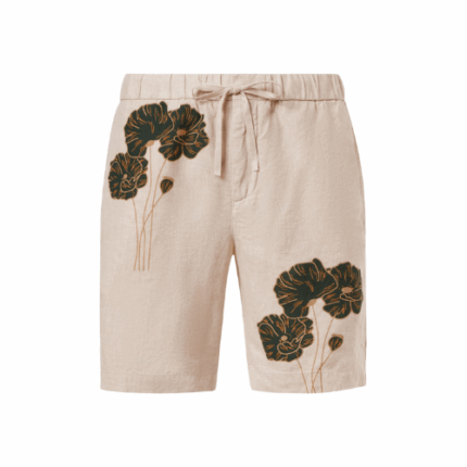 Felipe floral linen Bermuda shorts