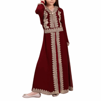 Red Embroider Kaftan